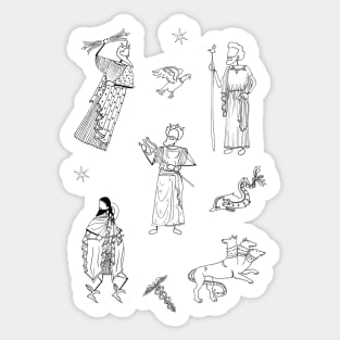 Greek Myth Comix - The Gods Sticker Pack 2 Sticker